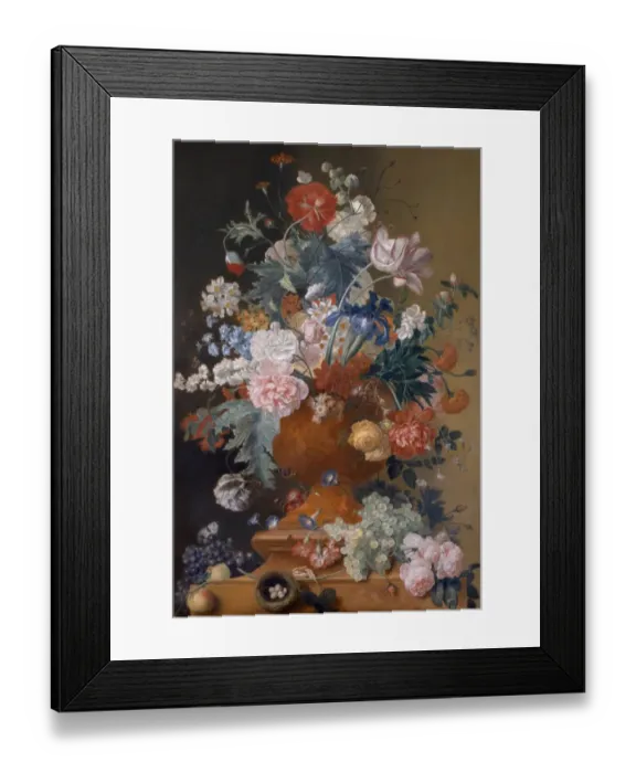 Framed Print : Flowers in a Terracotta Vase K040881
