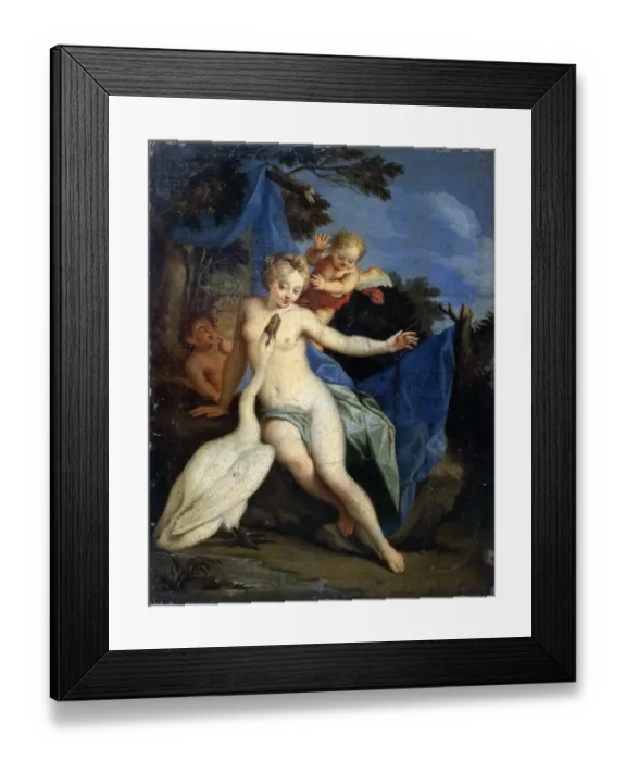 Framed Print : Leda and the Swan K040886 Framed Print : Leda and the Swan K040886