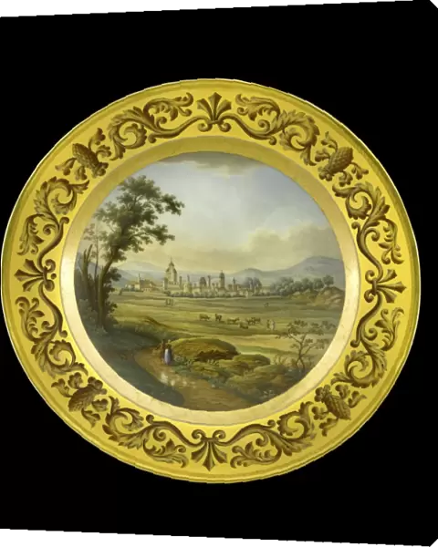 Dessert plate depicting Vittoria N081147