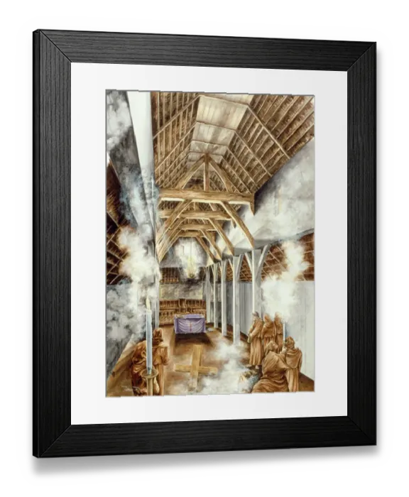 Framed Print : Lindisfarne Priory J880141