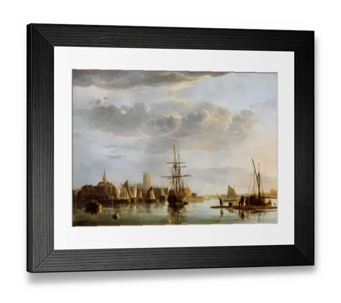 Framed Print : Cuyp - View of Dordrecht J910518