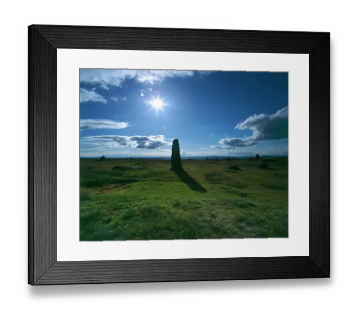 Framed Print : Mitchells Fold Stone Circle K040517