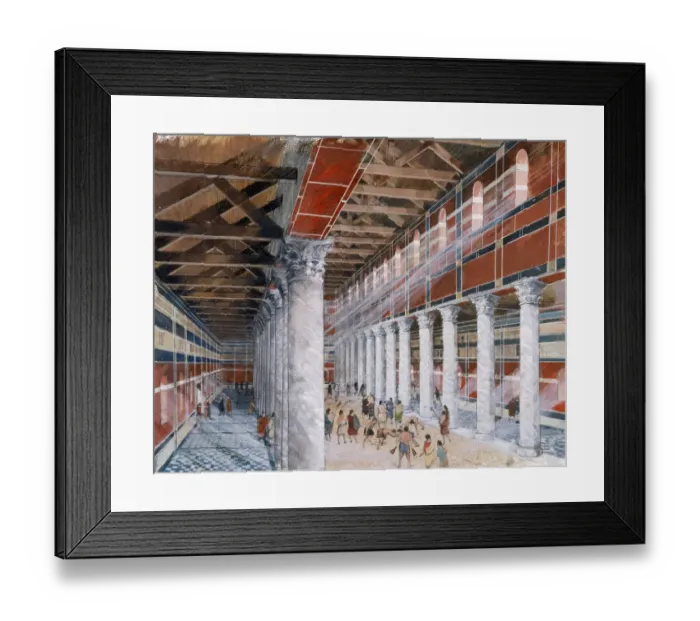 Framed Print : Baths basilica, Wroxeter Roman City J980154