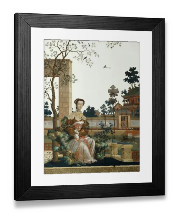Framed Print : An Oriental Beauty J920144