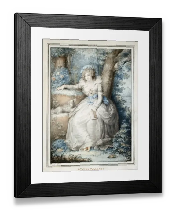 Framed Print : Mrs Fitzherbert J920267 Framed Print : Mrs Fitzherbert J920267