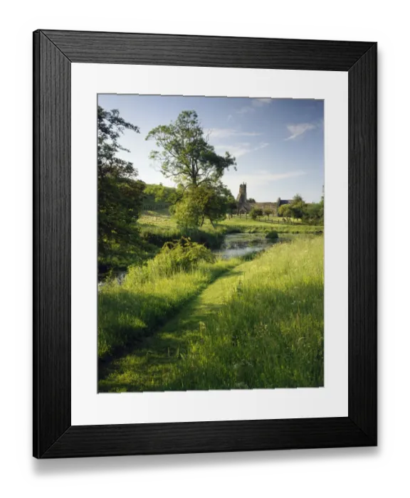 Framed Print : Wharram Percy Medieval Village J910206
