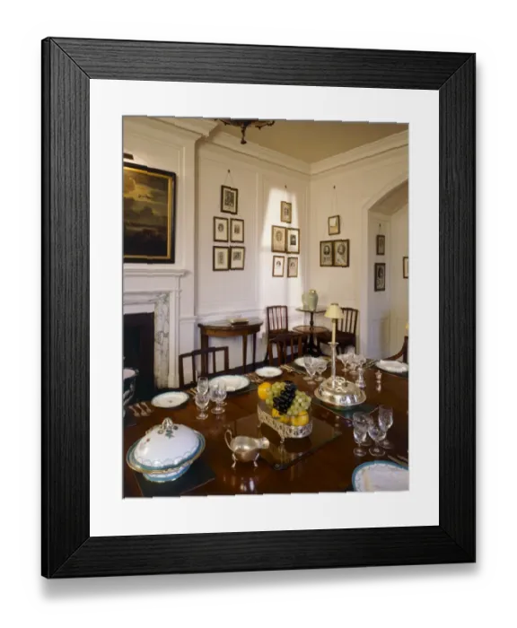 Framed Print : Walmer Castle dining room J020005