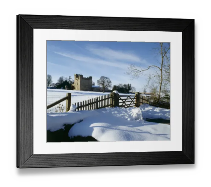 Framed Print : Belsay Castle K910146
