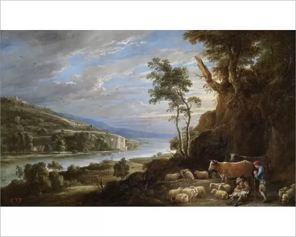 Teniers - Landscape with shepherds N070678