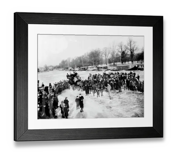 Framed Print : Frozen Thames CC72_00707