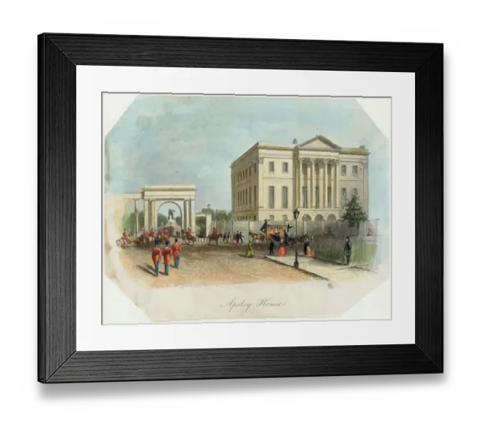 Framed Print : Apsley House engraving N110157 Framed Print : Apsley House engraving N110157