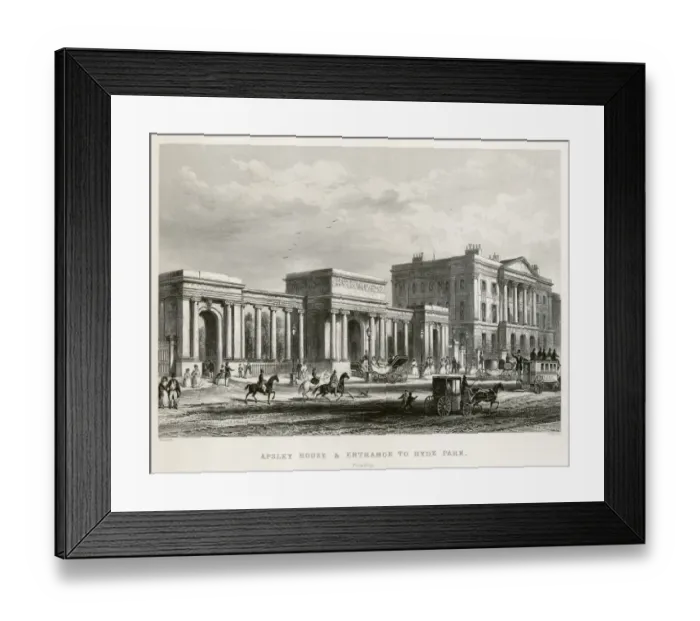 Framed Print : Apsley House engraving N110158 Framed Print : Apsley House engraving N110158