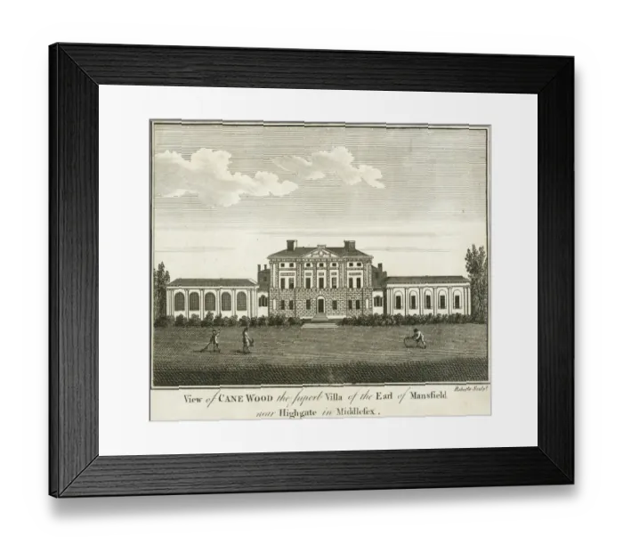 Framed Print : Engraving of Kenwood House N110148 Framed Print : Engraving of Kenwood House N110148