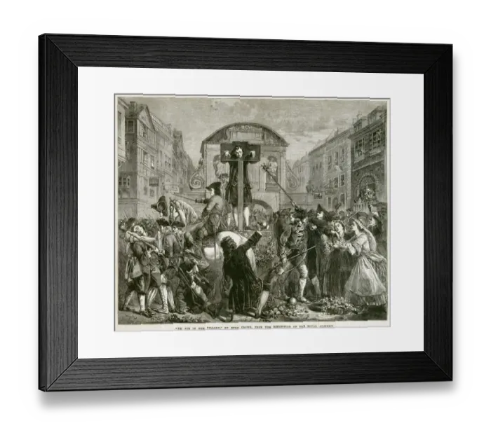 Framed Print : Defoe in the pillory N110160 Framed Print : Defoe in the pillory N110160