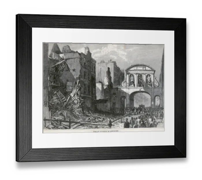 Framed Print : Temple Bar in 1877 N110162