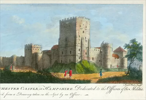 Portchester Castle engraving N110146