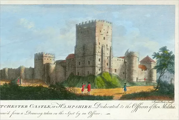 Portchester Castle engraving N110146