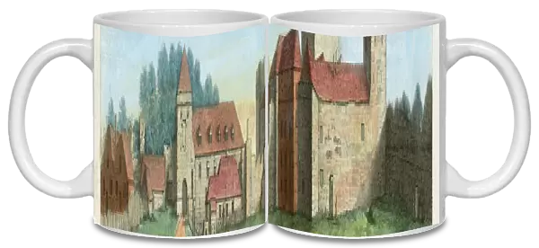 Portchester Castle engraving N110147