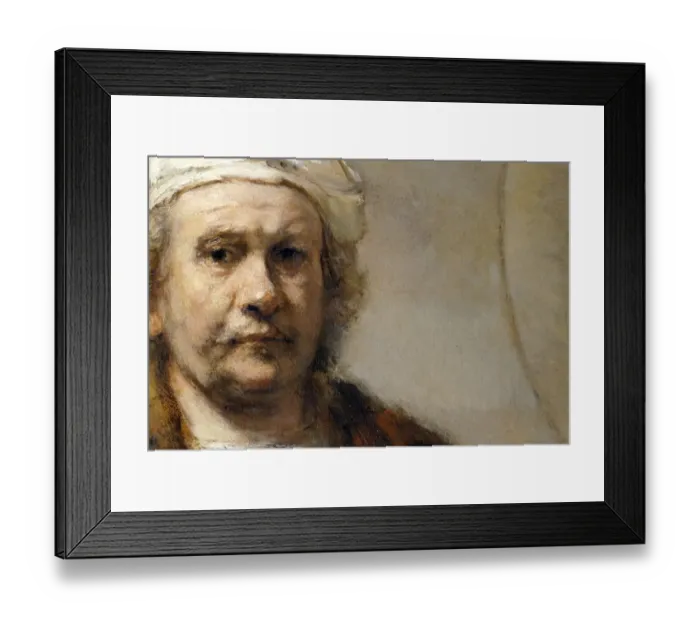 Framed Print : Rembrandt - Self Portrait (detail) N910003