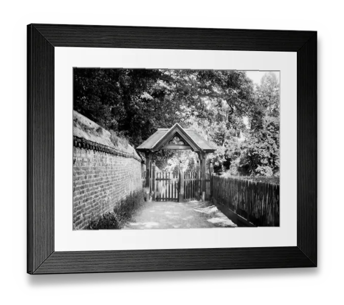 Framed Print : Lych gate CC97_02858