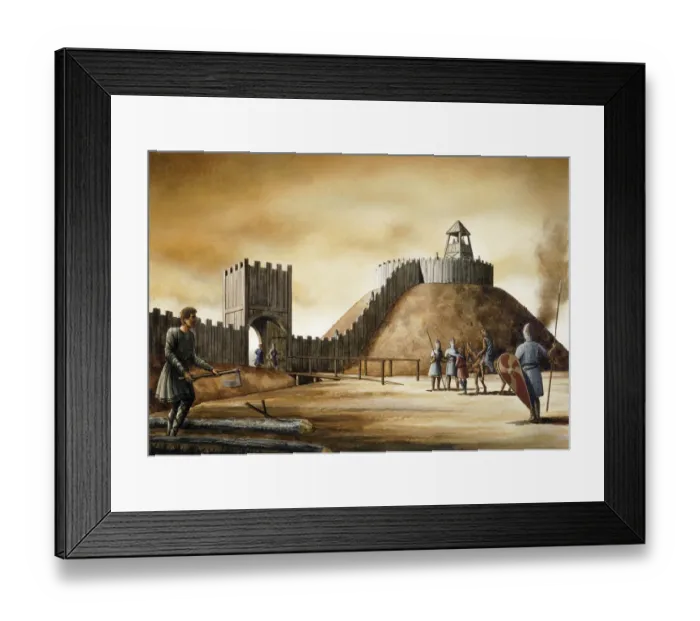 Framed Print : Pickering Castle J890155