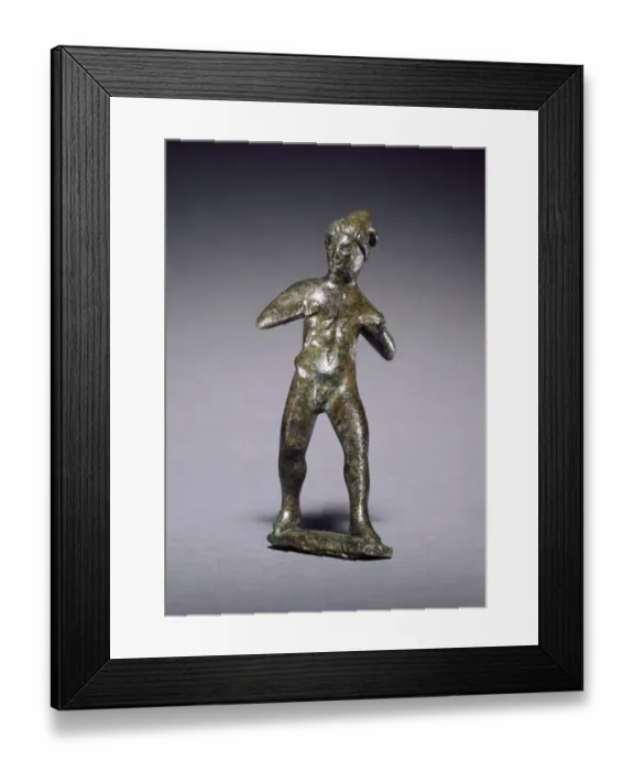 Framed Print : Bronze figure from Wroxeter J980108