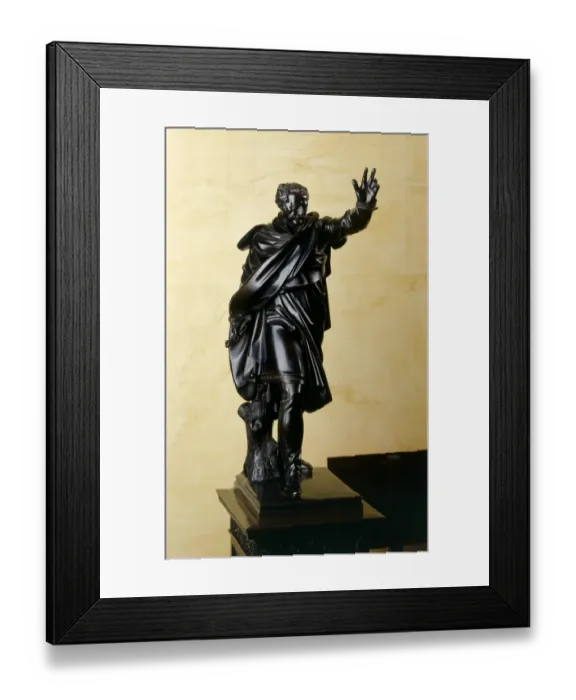 Framed Print : Statuette of Prince Von Blucher K040680