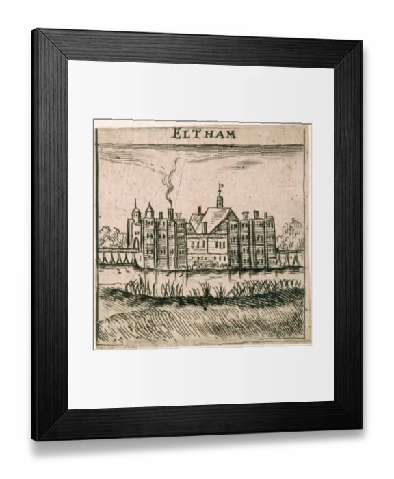 Framed Print : Eltham Palace c. 1653 K990276 Framed Print : Eltham Palace c. 1653 K990276
