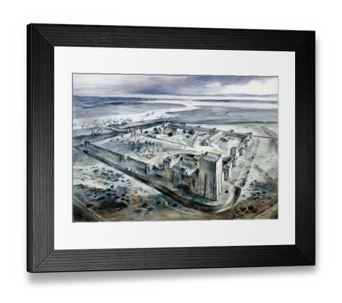 Framed Print : Portchester Castle J940487 Framed Print : Portchester Castle J940487