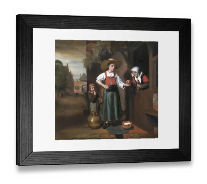 Framed Print : Maes - The Milkwoman N070482
