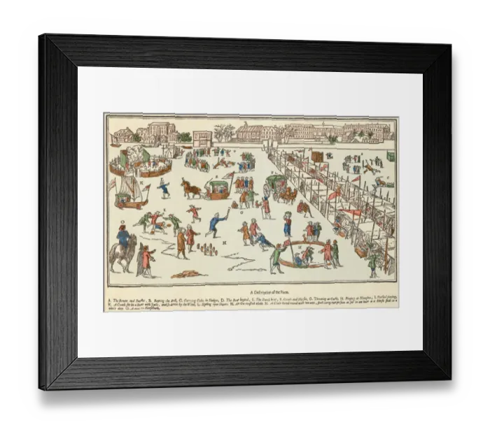 Framed Print : Frost fair on the Thames N110256 Framed Print : Frost fair on the Thames N110256