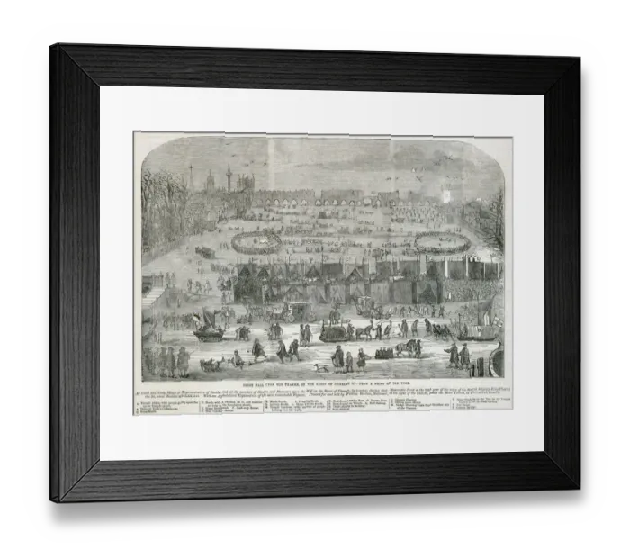 Framed Print : Frost fair on the Thames N110257