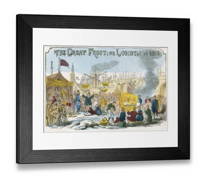 Framed Print : Frost fair on the Thames N110260 Framed Print : Frost fair on the Thames N110260