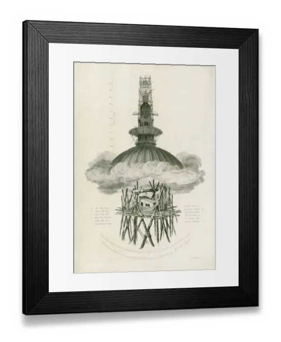 Framed Print : St Pauls Cathedral, Samuel Rawles Observatory N110252