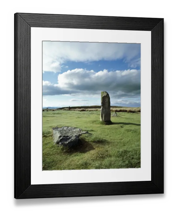 Framed Print : Mitchells Fold Stone Circle K040516