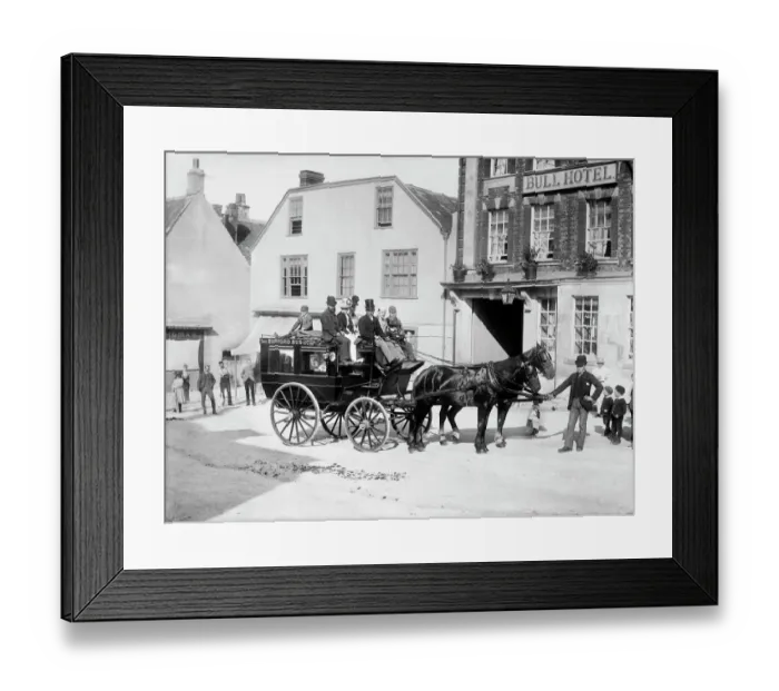 Framed Print : The Burford Bus CC57_00488