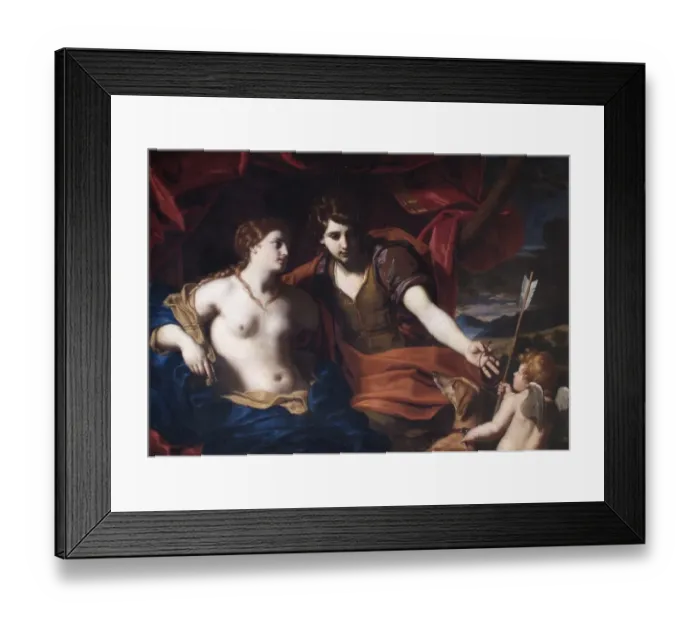 Framed Print : Cignani - Venus and Adonis N070571