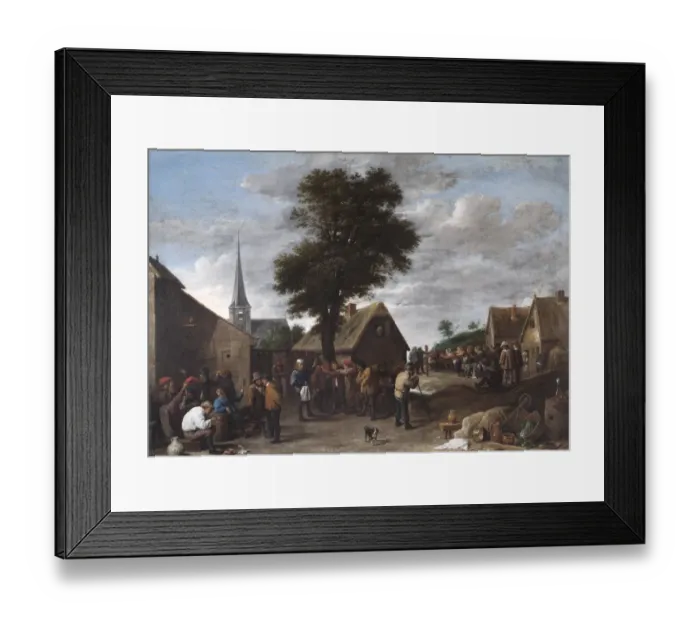 Framed Print : Teniers - A Flemish Village Festival N070545
