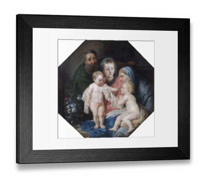 Framed Print : The Holy Familly with St Elizabeth and St John N070550