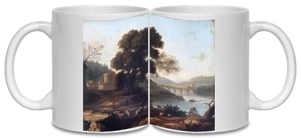 Claude - Pastoral Landscape with the Ponte Molle, Rome N070561