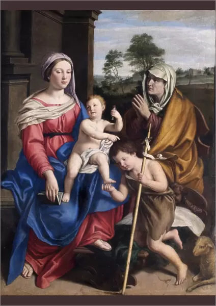 Salvi - Virgin and child with St Elizabeth &... St John N070567