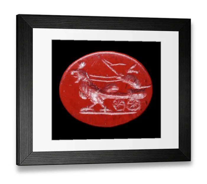 Framed Print : Jasper intaglio, Aldborough Roman Town K940047