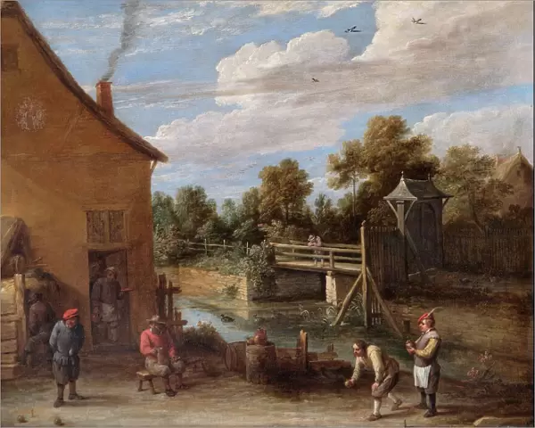 Teniers - Peasants playing Bowls N070543