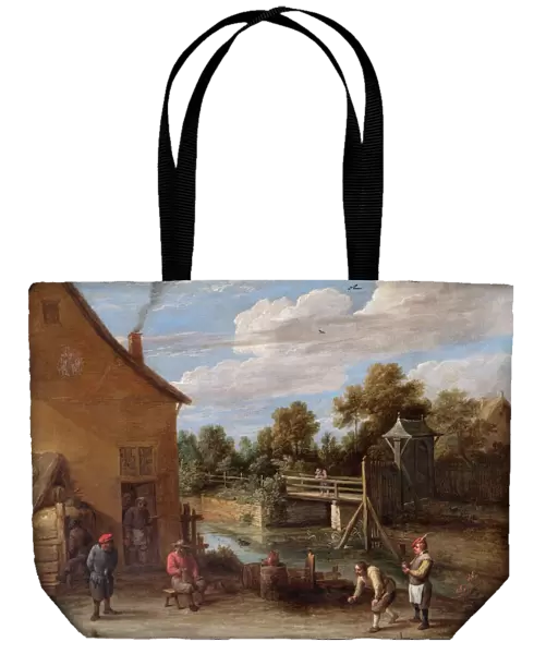Teniers - Peasants playing Bowls N070543
