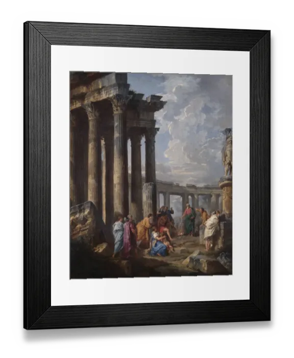 Framed Print : Panini - St Paul at Malta, grasping the viper N070479