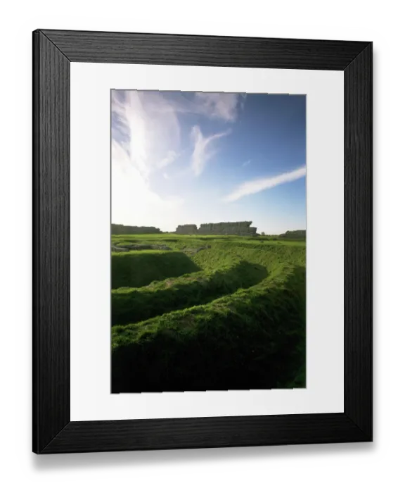 Framed Print : Richborough triple ditches K960845 Framed Print : Richborough triple ditches K960845