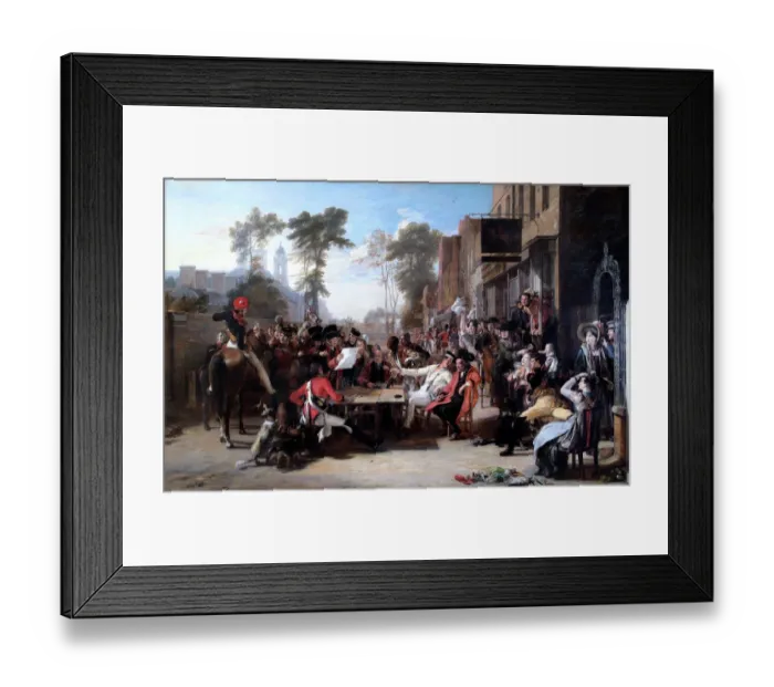 Framed Print : Wilkie - Chelsea Pensioners reading the Waterloo Despatch N070447 Framed Print : Wilkie - Chelsea Pensioners reading the Waterloo Despatch N070447