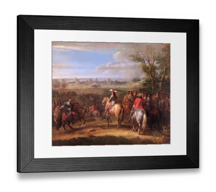 Framed Print : Meulen - Louis XIV at a Siege N070471