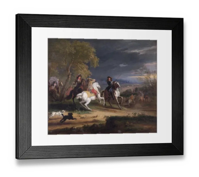 Framed Print : Meulen - French Generals Arriving before a Town N070472