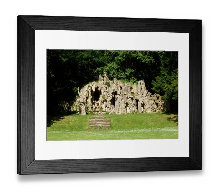 Framed Print : Grotto at Old Wardour Castle K951544 Framed Print : Grotto at Old Wardour Castle K951544